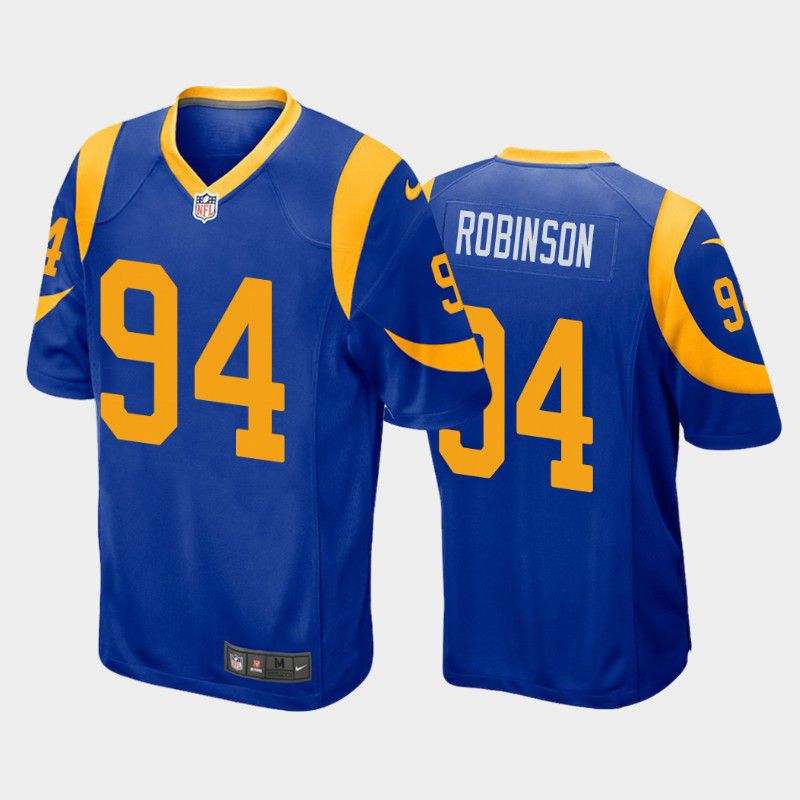 Men Los Angeles Rams #94 AShawn Robinson Nike Royal Blue Game NFL Jersey->los angeles rams->NFL Jersey